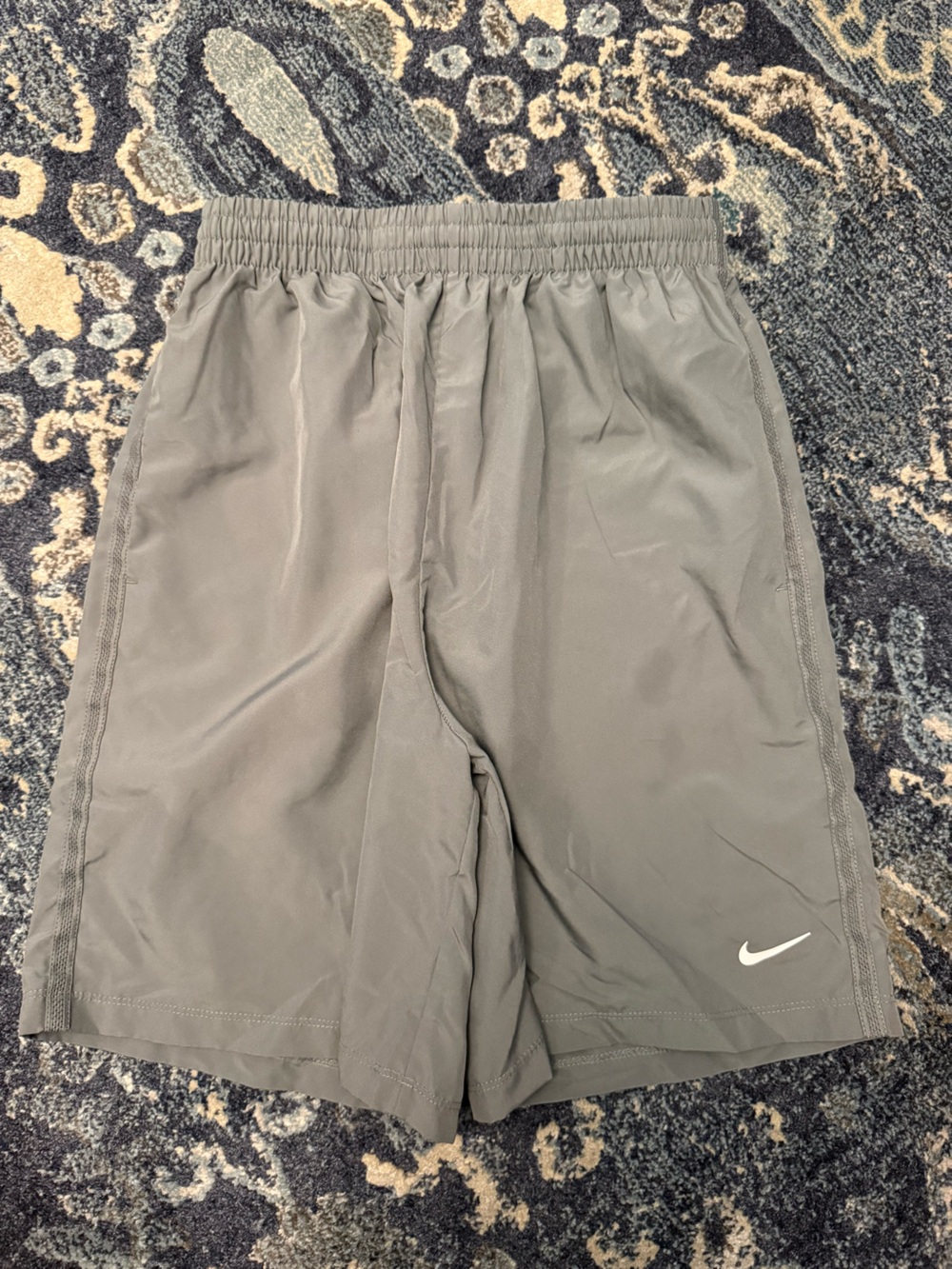 Nike Kids Gray Short with White Swoosh
